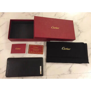 Cartier - カルティエ　CARTIER SANTOS 長財布 ブラック