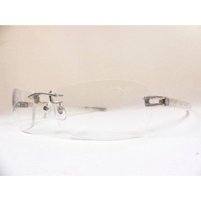 SILVER950刻印 銀製 ツーポイント 彫金 フレーム 眼鏡 サングラス