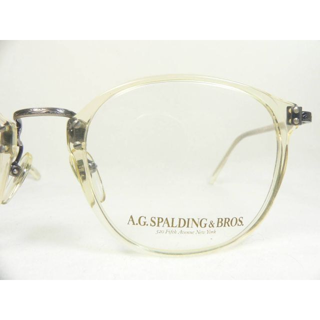 SPALDING(スポルディング)のSPALDING ヴィンテージ 眼鏡 フレーム ボストン メタルブリッジ メンズのファッション小物(サングラス/メガネ)の商品写真
