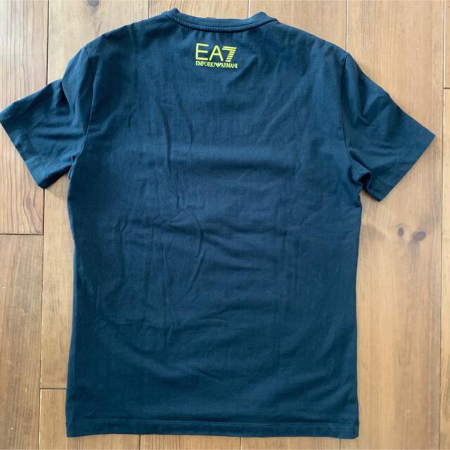 Emporio Armani(エンポリオアルマーニ)の美品☆EMPORIO ARMANI EA7 ブラックTシャツ XLサイズ メンズのトップス(Tシャツ/カットソー(半袖/袖なし))の商品写真