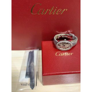 カルティエ(Cartier)の【kiko様専用】カルティエ　ベニュワール　SM ベルト　ブラック　アリゲーター(腕時計)