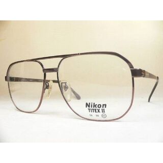 ニコン(Nikon)の★ビッグサイズ Nikon ビンテージ 眼鏡 フレーム TITEX II ニコン(サングラス/メガネ)