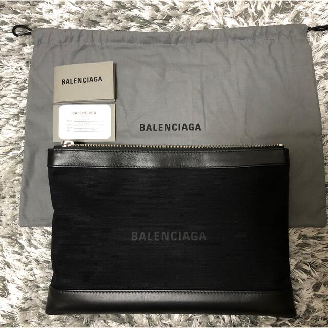 ☆美品☆バレンシアガ☆BALENCIAGA☆ネイビークリップM☆クラッチ