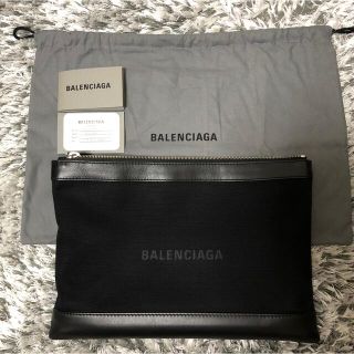 バレンシアガ(Balenciaga)の☆美品☆バレンシアガ☆BALENCIAGA☆ネイビークリップM☆クラッチバッグ(セカンドバッグ/クラッチバッグ)