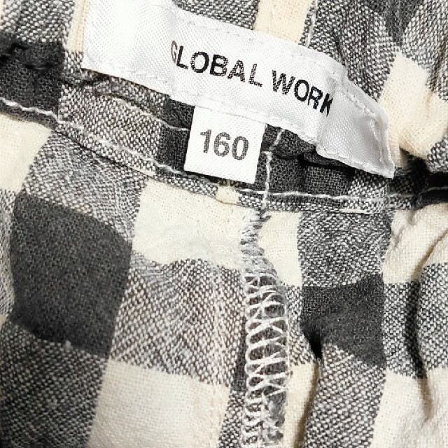 GLOBAL WORK(グローバルワーク)のGLOBAL WORK  ソフトタッチ綿麻柄ショーツ  160 キッズ/ベビー/マタニティのキッズ服男の子用(90cm~)(パンツ/スパッツ)の商品写真