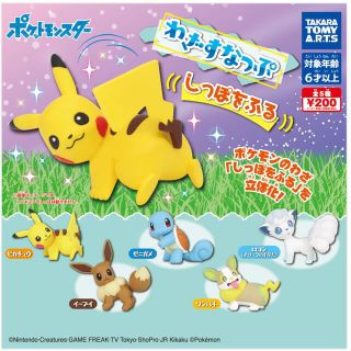 ポケモン(ポケモン)のポケモンガチャガチャ　ゼニガメ・ワンパチ(キャラクターグッズ)