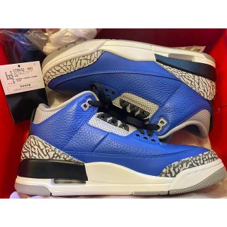 ナイキ(NIKE)のNIKE AIR JORDAN 3 RETRO BLUE CEMENT US8(スニーカー)