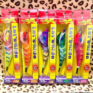 激安タコエギ 餌木 5セット レッツライド ラトル内臓 リアルヘッド エギ　釣り(ルアー用品)