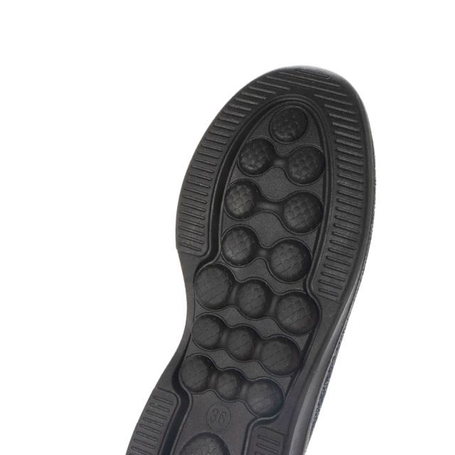 【22536m-NAV-24.5】男女兼用フライニットスニーカー　サボサンダ メンズの靴/シューズ(スニーカー)の商品写真