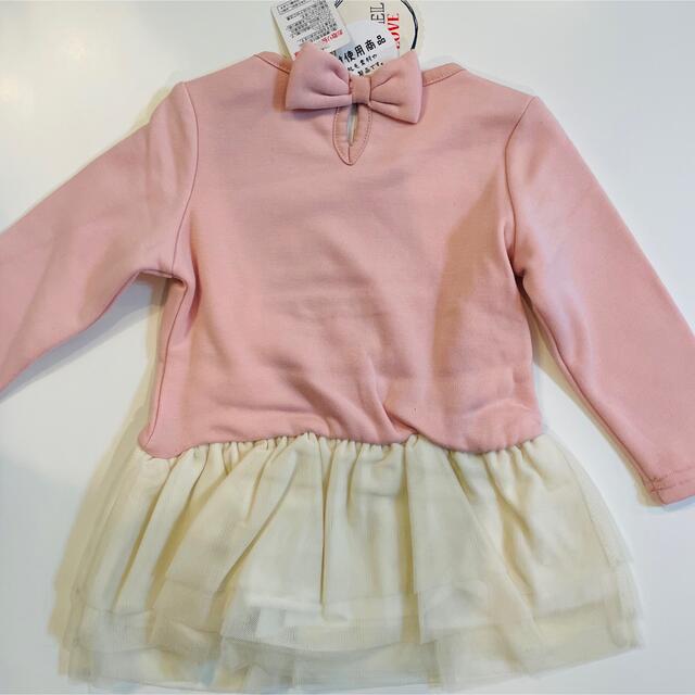 【新品】未使用 90cm ワンピース キッズ/ベビー/マタニティのキッズ服女の子用(90cm~)(ワンピース)の商品写真