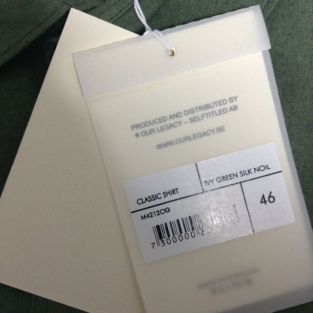 新品 46 21aw OUR LEGACY シルクシャツ 2697 最高の品質 noxcapital.de