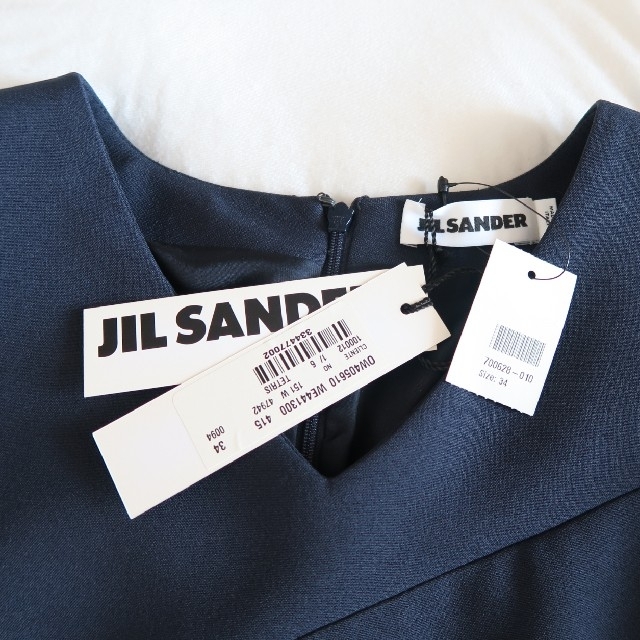 Jil Sander(ジルサンダー)の【JILSANDER】ネイビーワンピース レディースのワンピース(ひざ丈ワンピース)の商品写真