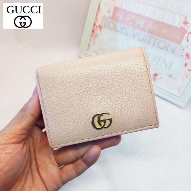 GG グッチ GUCCI 美品✨ - Gucci マーモント 財布 コンパクト ピンク 財布 高評価なギフト
