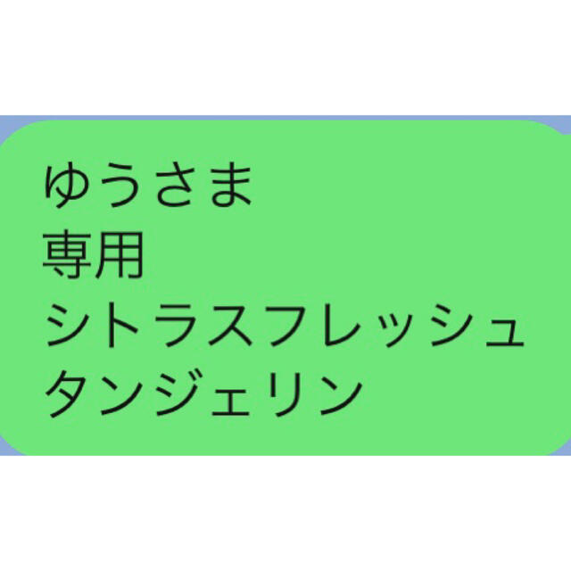 ゆうさま 専用 シトラスフレッシュ タンジェリン