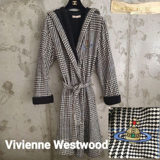 ヴィヴィアンウエストウッド(Vivienne Westwood)の美品90's　Vivienne Westwood オーブ　刺繍　パイル生地コート(ガウンコート)