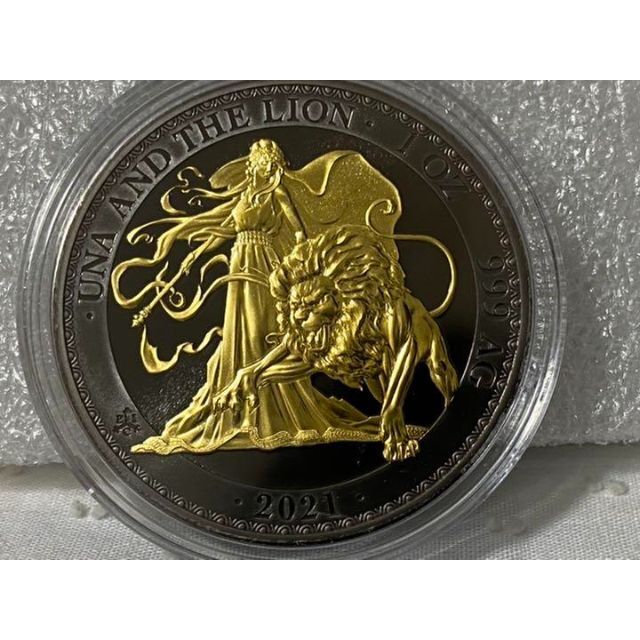 2021 セントヘレナ ウナとライオン ゴールドブラックエンパイア 銀貨の 大人気! 銀貨 ウナとライオン 2021 セントヘレナ ゴールド エンパイア ブラック 旧貨幣/金貨/銀貨/記念硬貨