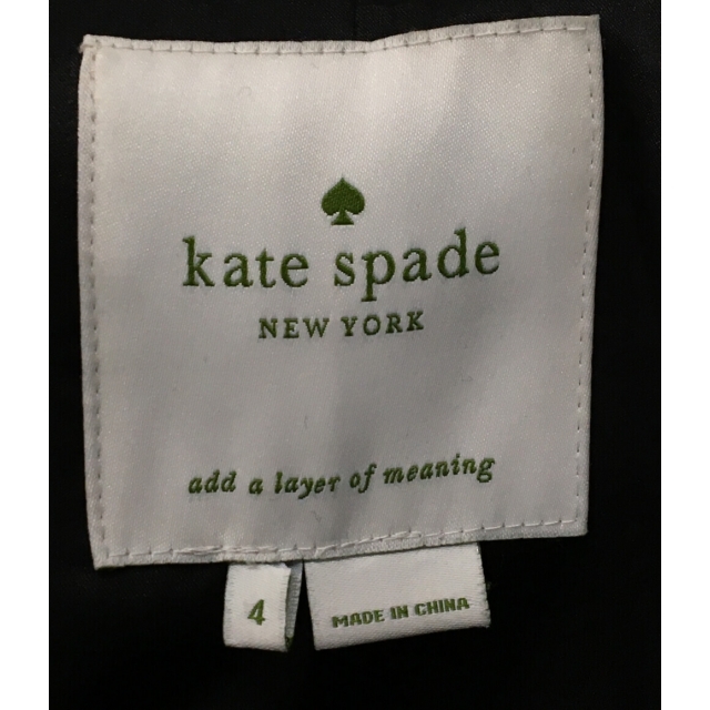 kate spade new york(ケイトスペードニューヨーク)のケイトスペード kate spade ハイカラーリボンコート レディース 4 レディースのジャケット/アウター(その他)の商品写真