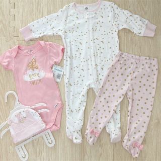 ガーバー(Gerber)のGerber ベビー服　4ピースセット　6〜9M(ロンパース)