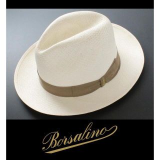 ボルサリーノ(Borsalino)の2482◆ボルサリーノ◆パナマ帽◆61(実寸60.5)◆定価58,300円◆新品(ハット)