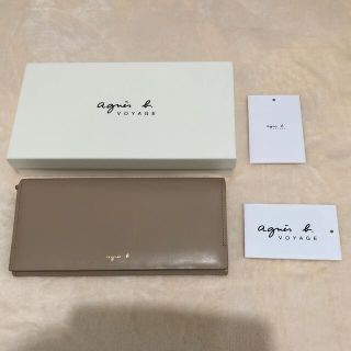 アニエスベー(agnes b.)のアニエスベー  財布　長財布　ベージュ(財布)