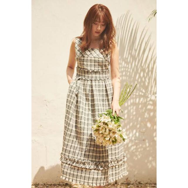 Her lip to(ハーリップトゥ)のHer lip to ❤︎ Summer Tweed Midi Dress レディースのワンピース(ロングワンピース/マキシワンピース)の商品写真