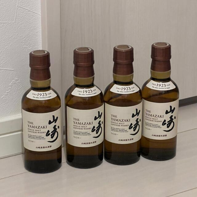 山崎 シングルモルトウイスキー　180ml 4本セット 食品/飲料/酒の酒(ウイスキー)の商品写真