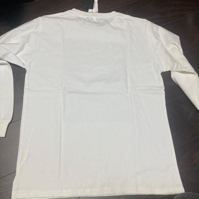 「新品未使用」ロングTシャツ ホワイト メンズのトップス(Tシャツ/カットソー(七分/長袖))の商品写真