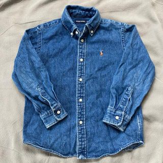 ポロラルフローレン(POLO RALPH LAUREN)の【美品】ラルフローレン　デニムシャツ　120センチ(ブラウス)