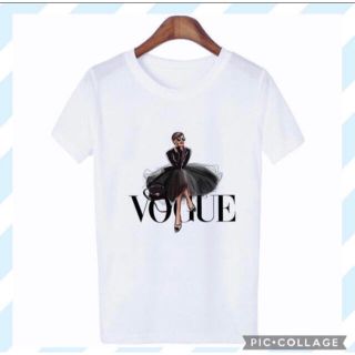 【新品】Vogue Tシャツ ホワイト S(Tシャツ(半袖/袖なし))