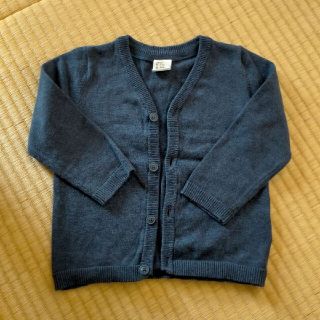 エイチアンドエム(H&M)の紺色のカーディガン 80  H&M(カーディガン/ボレロ)