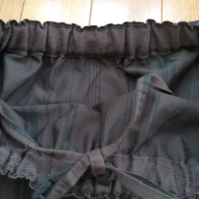 LEPSIM(レプシィム)のLEPSIM 茶×黒ラインロングスカート レディースのスカート(ロングスカート)の商品写真