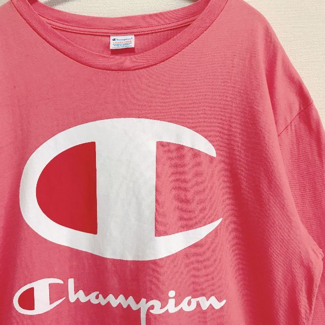 Champion(チャンピオン)の【Champion】RODEO CROWNS別注 ビックロゴ ロングTシャツ レディースのトップス(Tシャツ(長袖/七分))の商品写真
