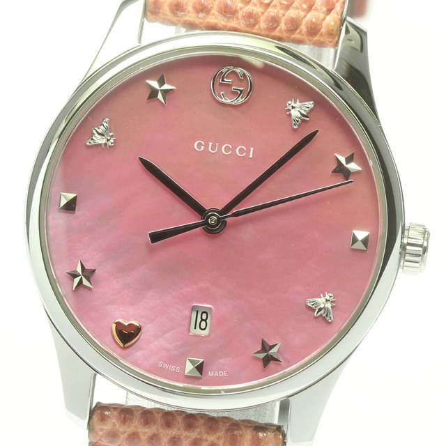 高額売筋】 デイト Gタイムレス ☆良品☆箱・保証書付き【GUCCI