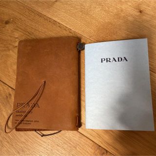 PRADA - トラベラーズノート プラダ パスポートサイズ キャメルの