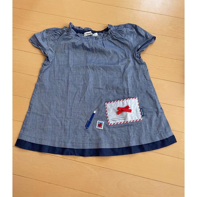 familiar(ファミリア)のファミリア  familiar トップス　Tシャツ　ワンピース　チェック キッズ/ベビー/マタニティのキッズ服女の子用(90cm~)(Tシャツ/カットソー)の商品写真