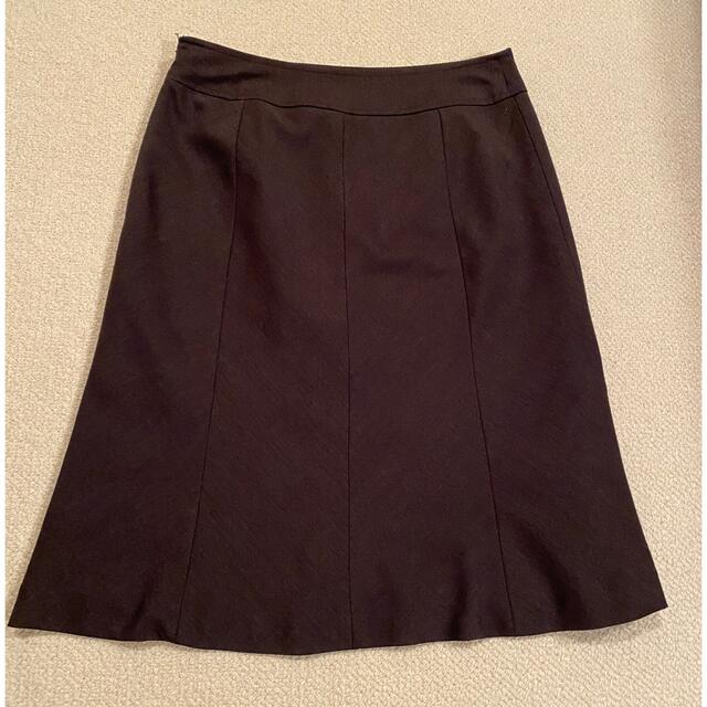 スカート スーツ チャコールグレー レディースのスカート(ひざ丈スカート)の商品写真