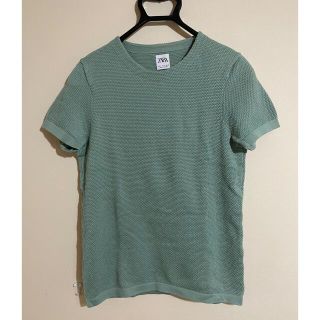 ザラ(ZARA)の【新品未使用】ZARA  半袖ニット  Sサイズ(ニット/セーター)