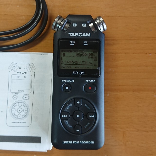 TESCOM(テスコム)のリニアPCMレコーダーTASCAM DR-05 楽器のレコーディング/PA機器(その他)の商品写真