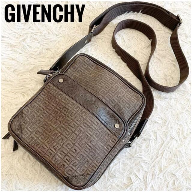 GIVENCHY(ジバンシィ)の極美品⭐️ジバンシー 4G シルバー金具 レザー キャンバス ショルダーバッグ メンズのバッグ(ショルダーバッグ)の商品写真