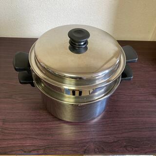 アムウェイ(Amway)のアムウェイクイーン　MULTI-PLY　蒸し器にもなる鍋セット(鍋/フライパン)