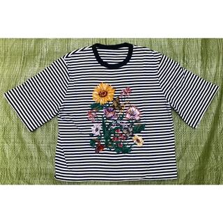 ロイスクレヨン(Lois CRAYON)のロイスクレヨン  ボーダー刺繍Tシャツ(Tシャツ(半袖/袖なし))