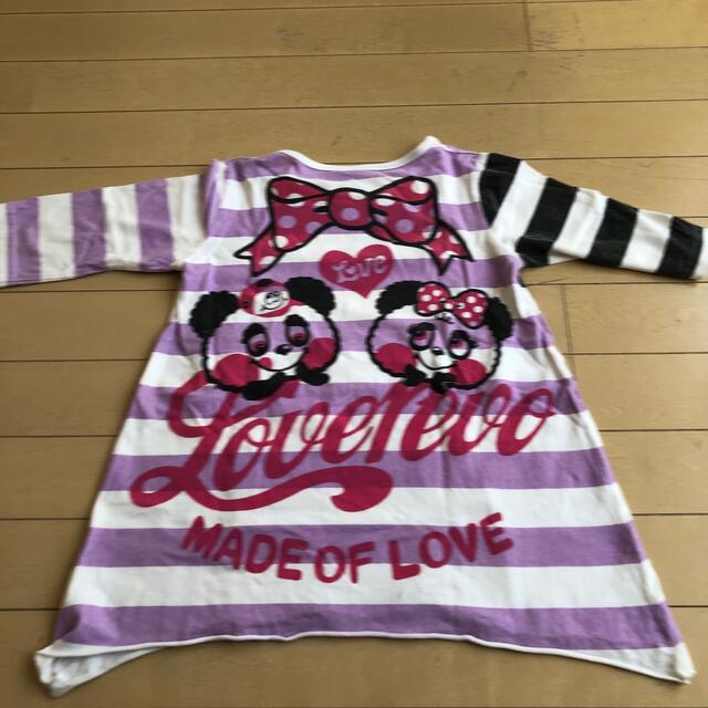 LOVE REVOLUTION(ラブレボリューション)のラブレボ✩七分袖 2セット キッズ/ベビー/マタニティのキッズ服女の子用(90cm~)(Tシャツ/カットソー)の商品写真