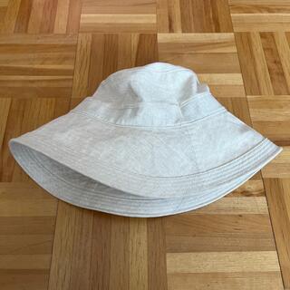 ムジルシリョウヒン(MUJI (無印良品))のほぼ未使用　無印良品　UVカット　フレンチリネンクロッシェ　帽子(ハット)