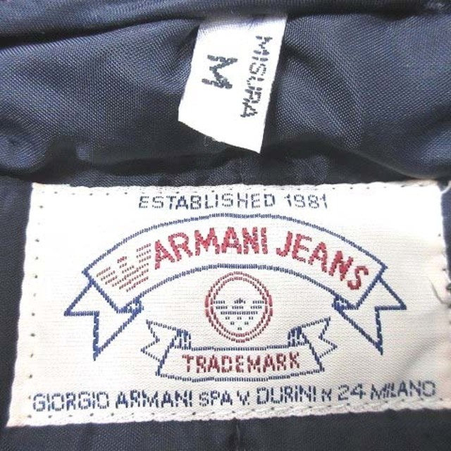 ARMANI JEANS(アルマーニジーンズ)のアルマーニ ジーンズ ジャケット 2WAY ロング丈 中綿 スナップボタン M メンズのジャケット/アウター(ブルゾン)の商品写真