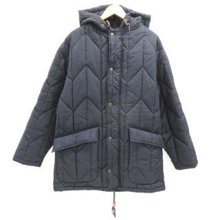 アルマーニジーンズ(ARMANI JEANS)のアルマーニ ジーンズ ジャケット 2WAY ロング丈 中綿 スナップボタン M(ブルゾン)