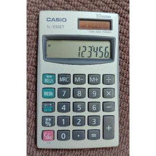 カシオ(CASIO)のcasio 10桁 ソーラー電卓　sl-930et(オフィス用品一般)