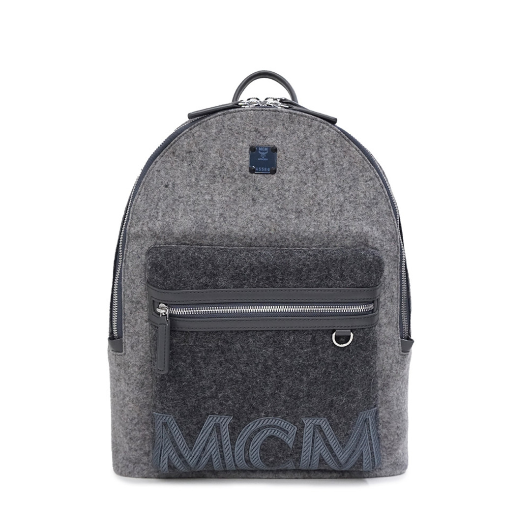 MCM(エムシーエム)のMCM エム シー エム バックパック リュックサック デイパックウール グレー  MMK9AVE52 EP001（新品・未使用品） レディースのバッグ(リュック/バックパック)の商品写真