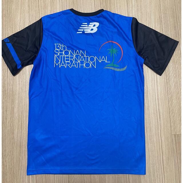 New Balance(ニューバランス)の湘南国際マラソン　記念Ｔシャツ　青　ブルー スポーツ/アウトドアのランニング(ウェア)の商品写真