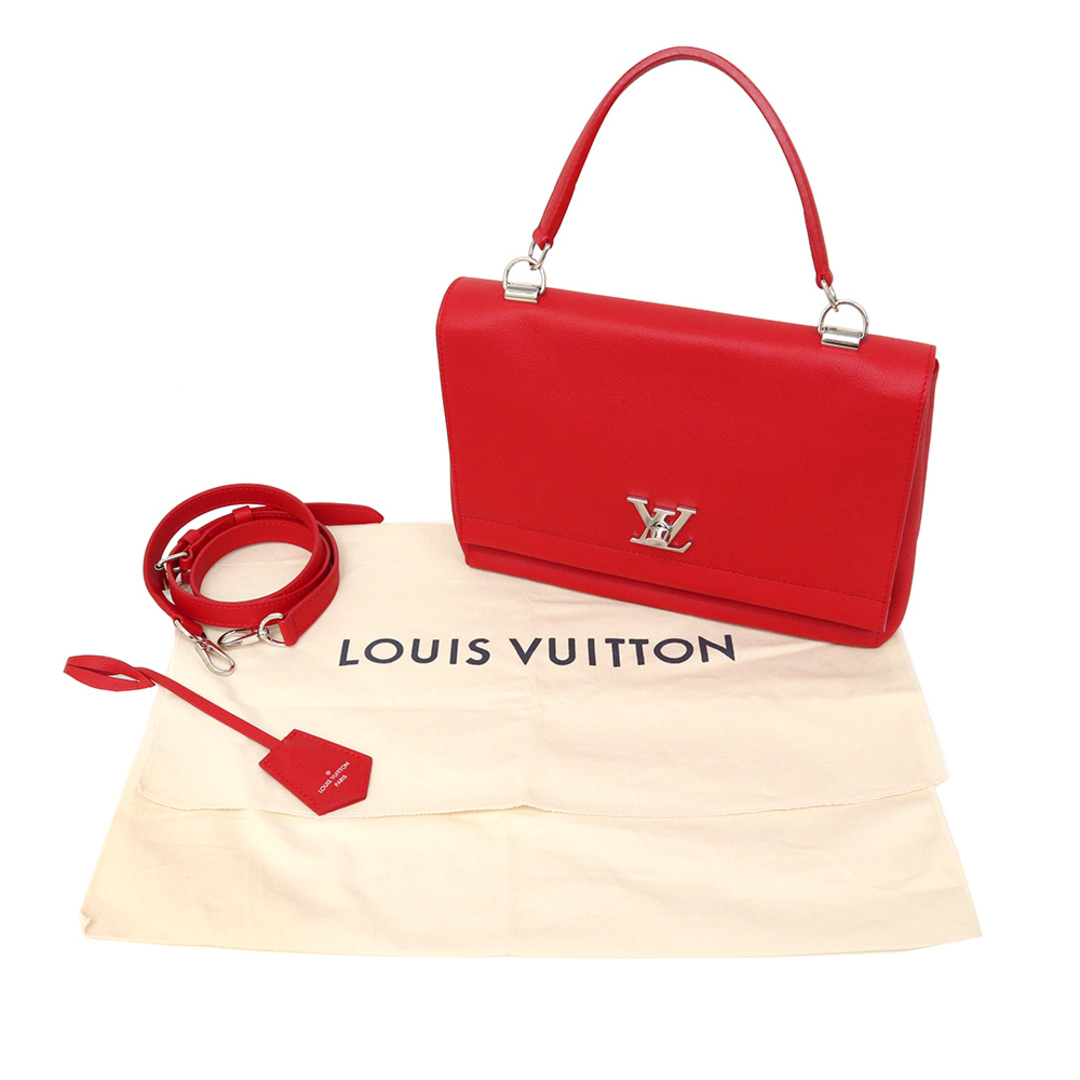 ルイ ヴィトン LOUIS VUITTON カーフ レザー ロックミーⅡ 2WAY ショルダー ハンドバッグ ルビー 赤 M50363 （未使用　展示品）