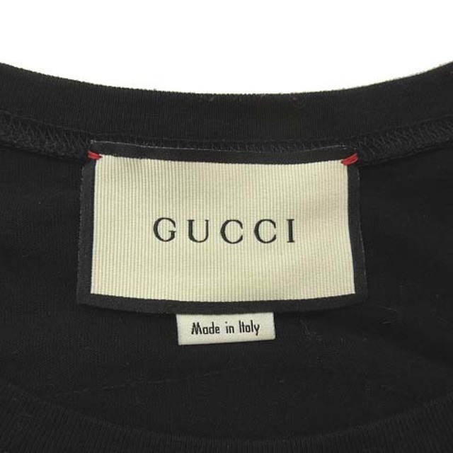 Gucci(グッチ)のグッチ ロゴ Tシャツ スパンコール タイガー 半袖 カットソー 38 ブラック レディースのトップス(Tシャツ(半袖/袖なし))の商品写真